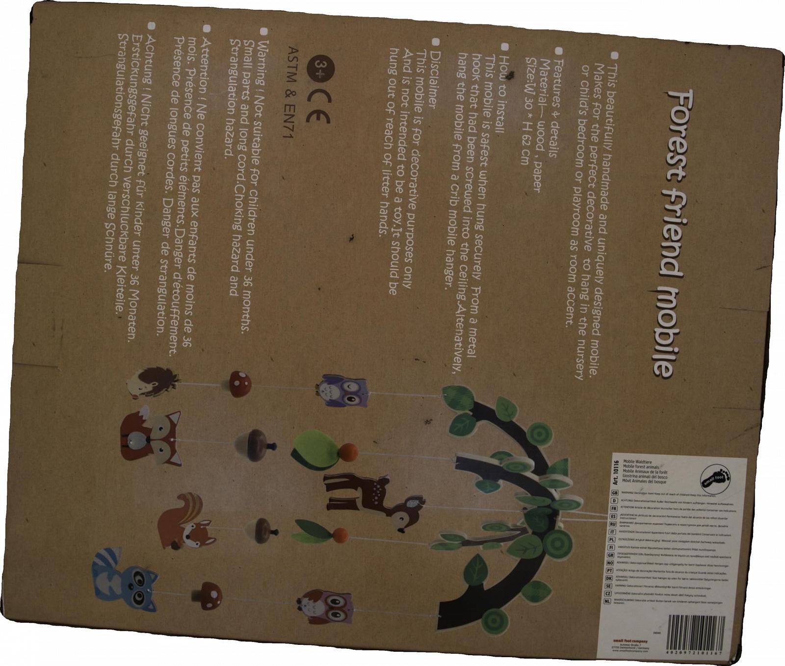 Mobile Small Foot 10116 Лесные Животные Дерево Картон Фетр, фото №3