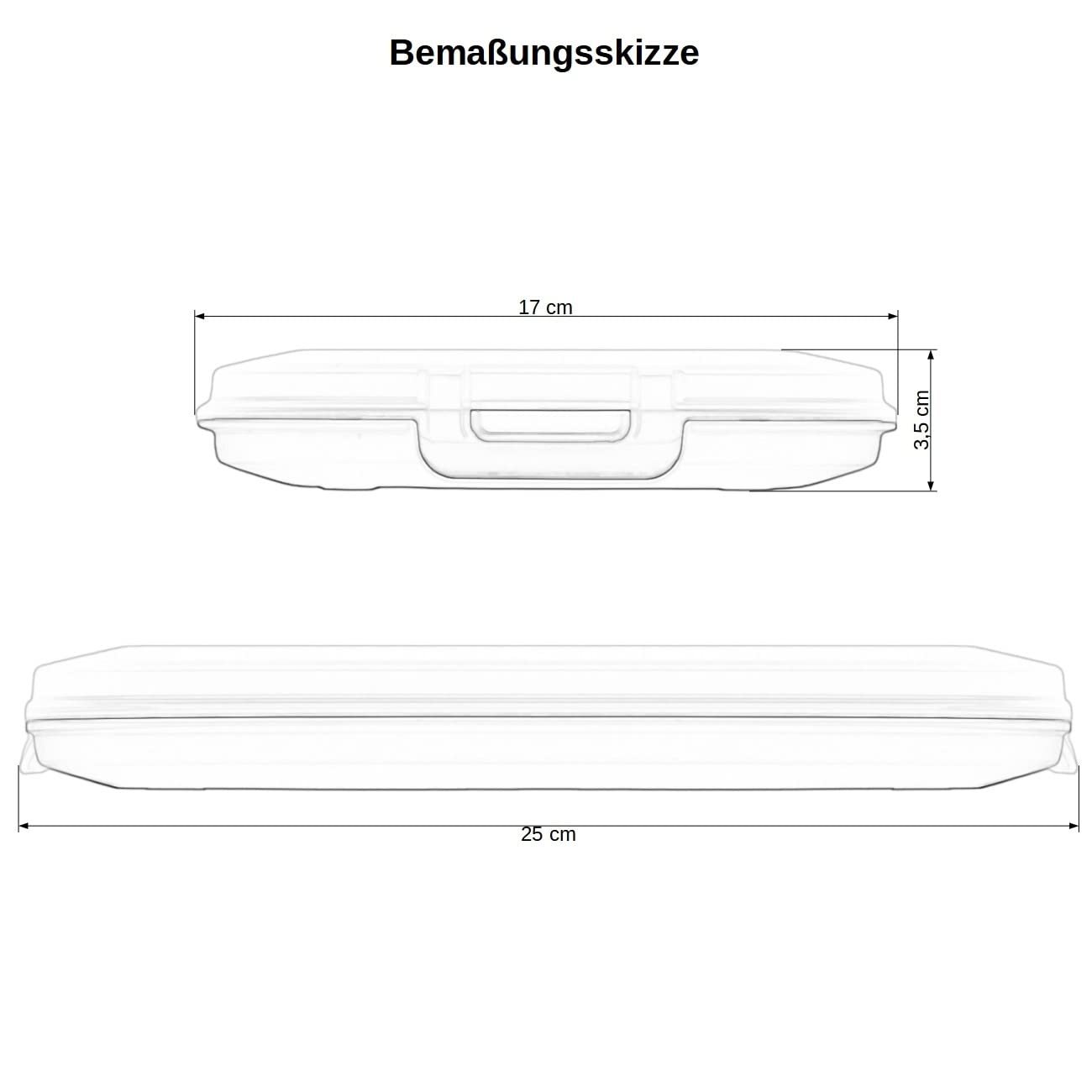 Контейнери для зберігання їжі Set of 2 Stackable Black, фото №6