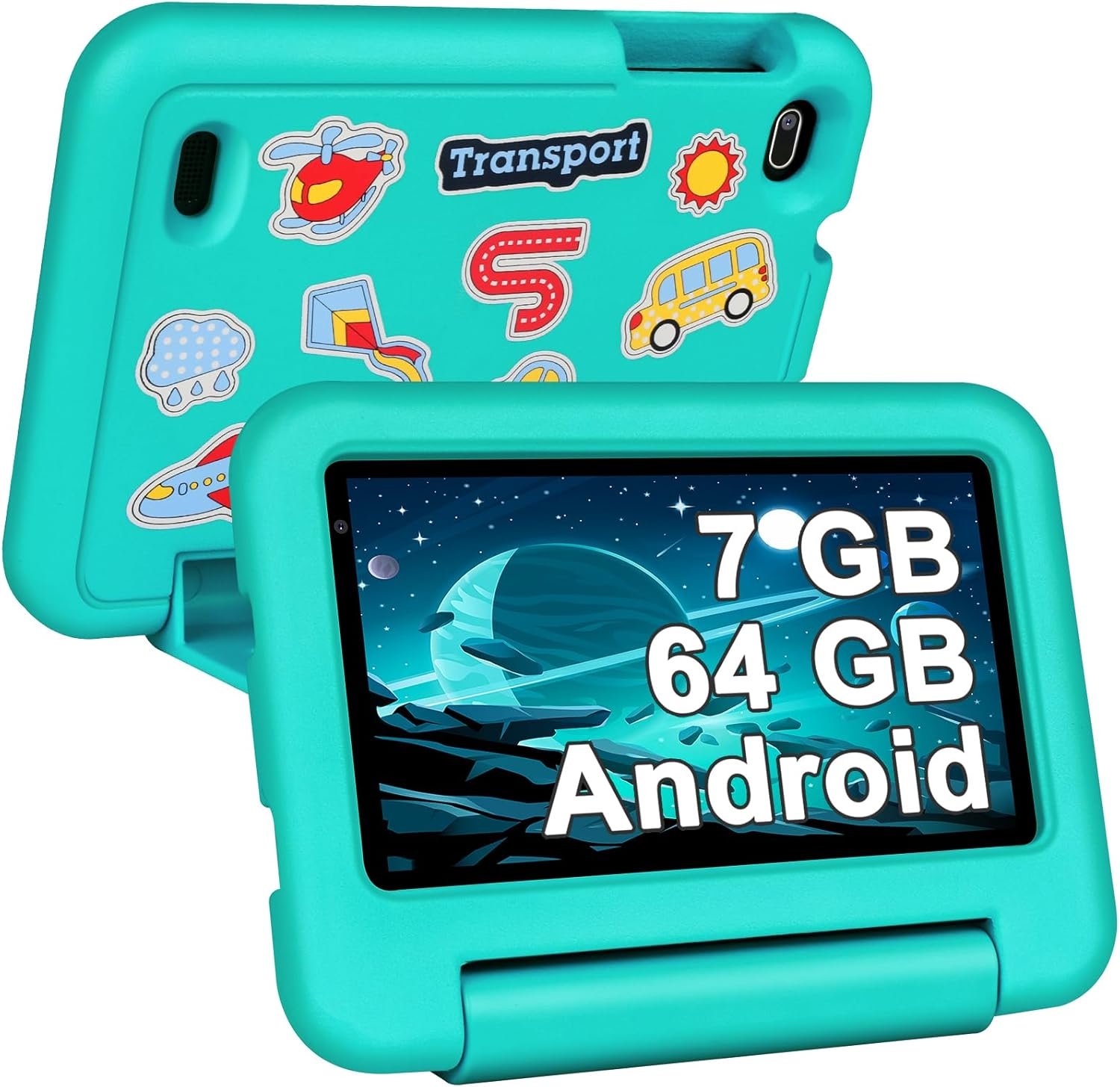 Планшет 7'' SEBBE S21 4+3/64Gb 4 ядра Android 13 Зеленый, фото №1
