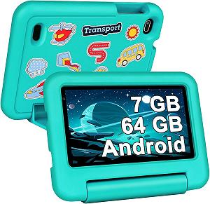 Планшет 7'' SEBBE S21 4+3/64Gb 4 ядра Android 13 Зеленый - Фото 1
