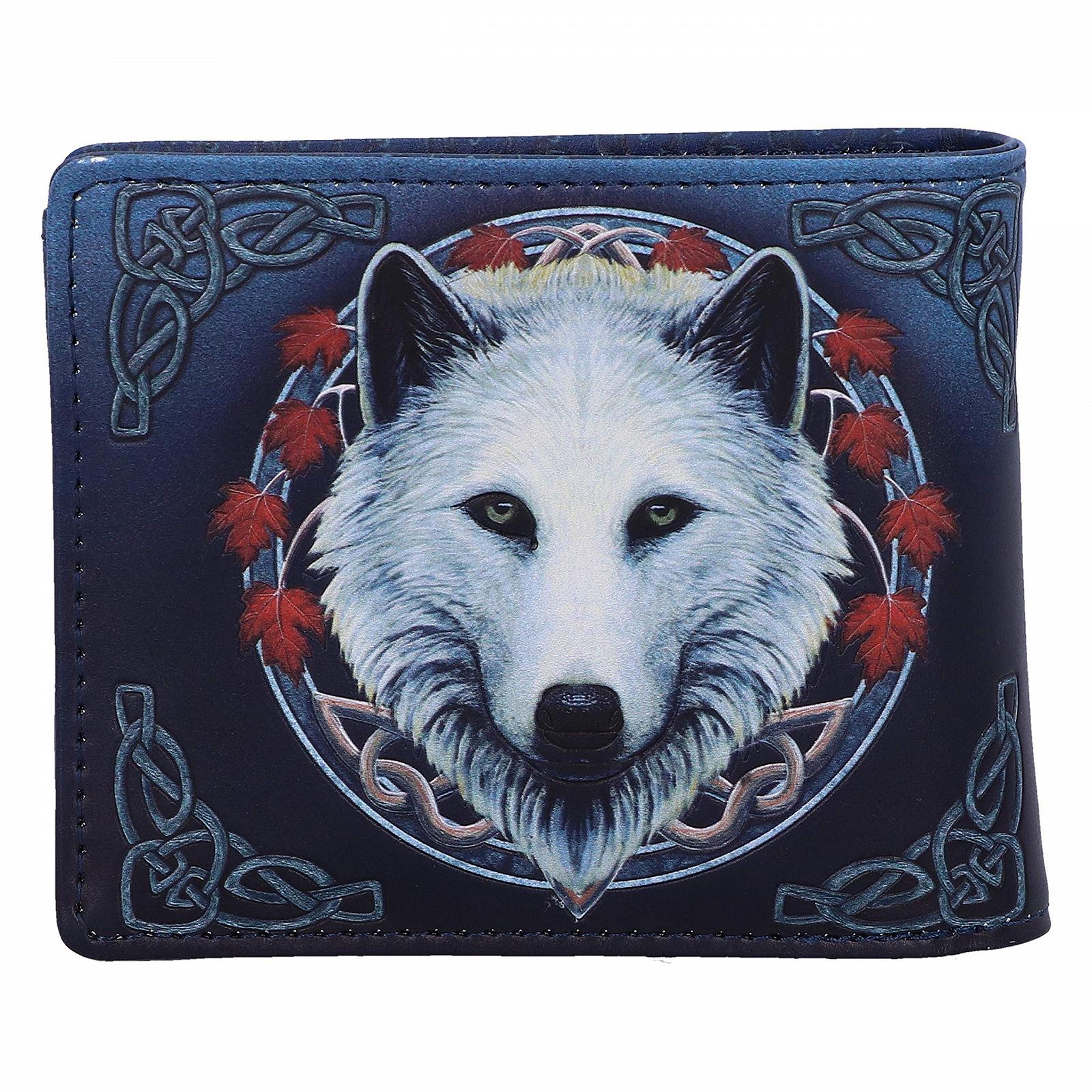 Кошелек Lisa Parker Guardian of The Fall White Autumn Wolf, голубой, 11 см, фото №3