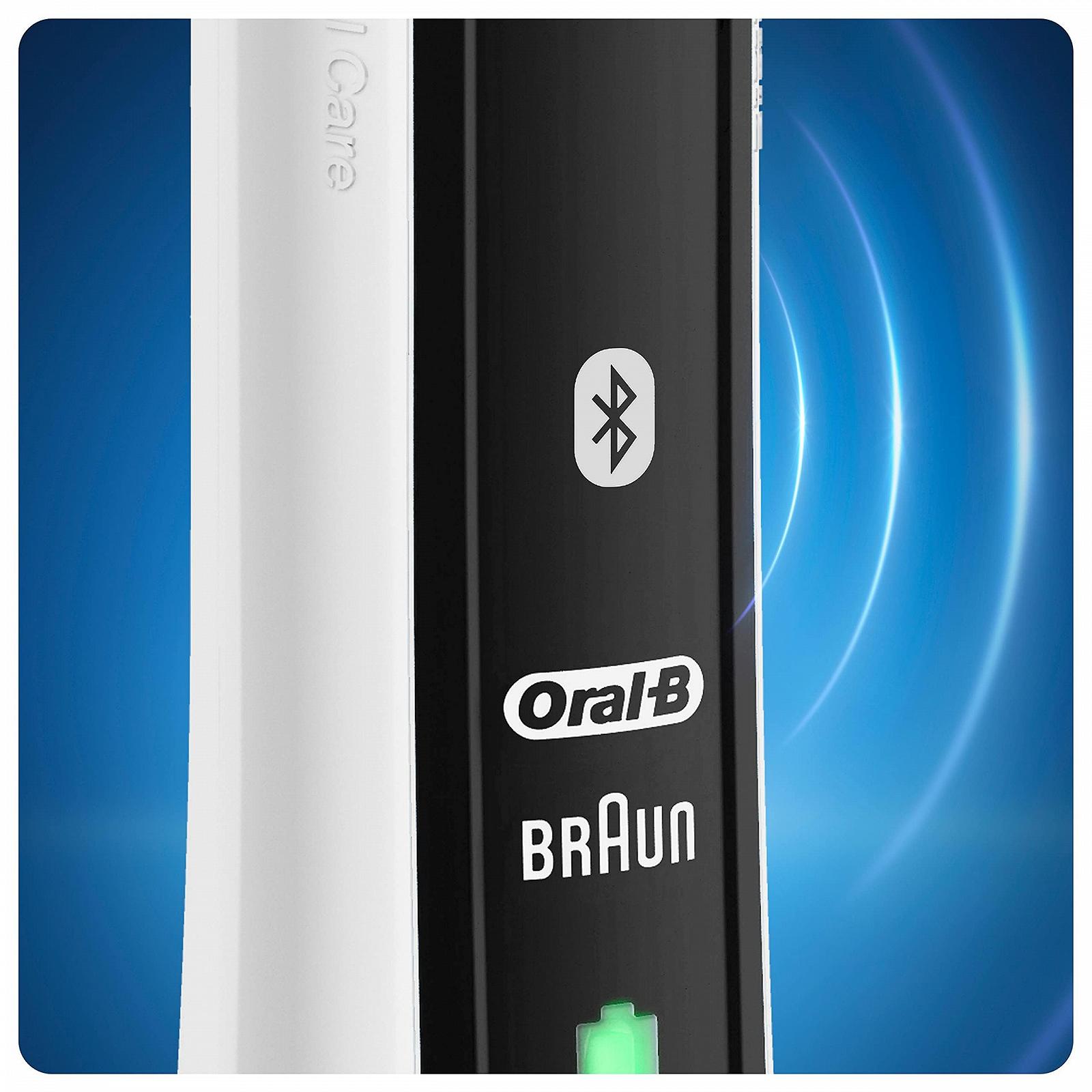 Электрическая зубная щетка Oral-B Smart 4 4500 Аккумуляторная Черный + Зубная паста Oral-B Gums & Nail Polish Classic Repair 1 Зубная щетка 1 Зубная паста, фото №4