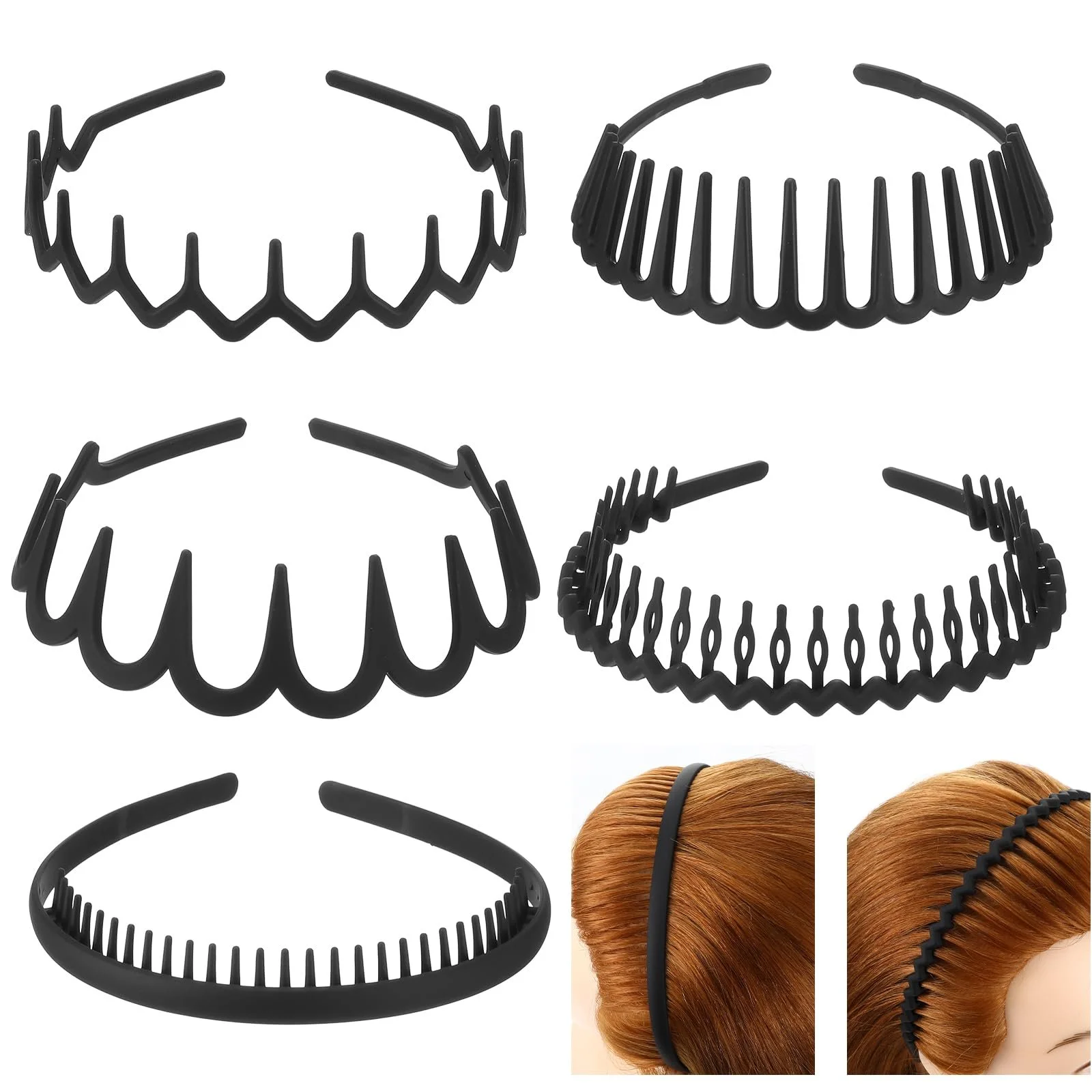 Набір гребінчастих обручів Zigzag, 5 шт., фото №8