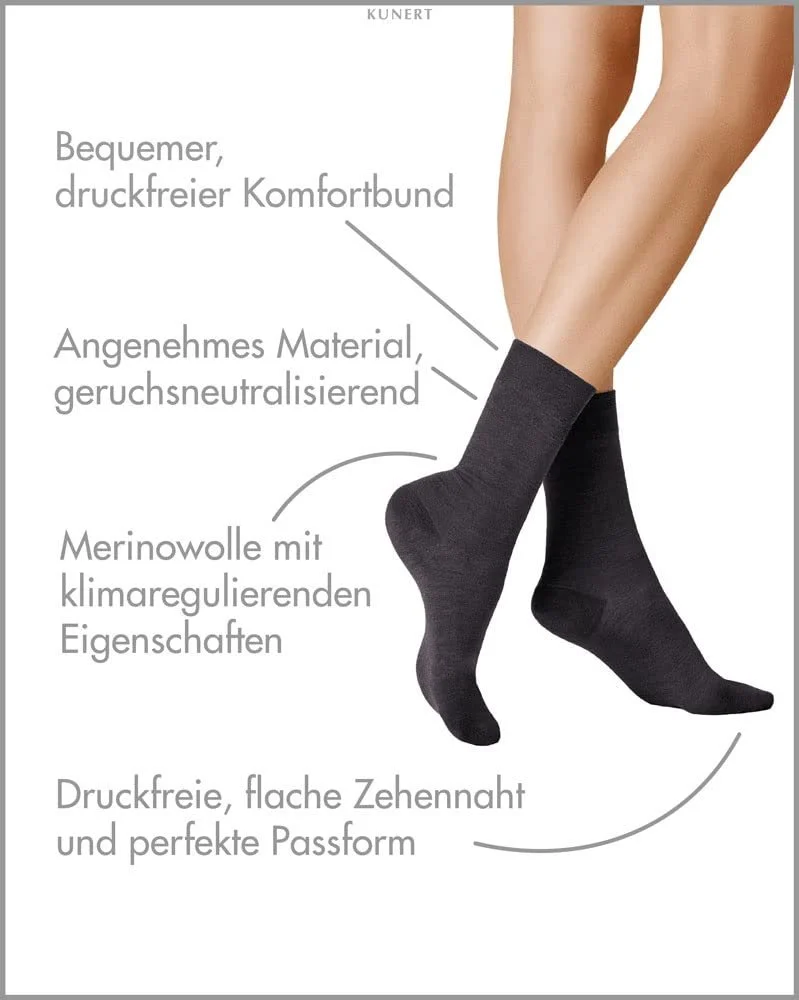 Носки KUNERT Sensual Merino Без давления на резинке, фото №2 Носки KUNERT Sensual Merino Без давления на резинке, фото №2