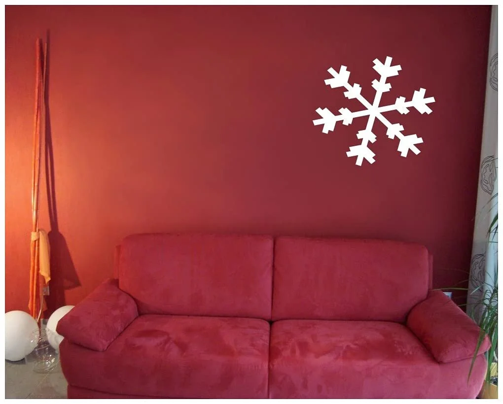 Наклейка на стену Ice Crystal 4 25 x 25 см Белая, фото №3