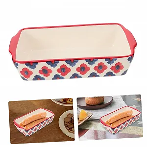 Форма для запікання керамічна квадратна з бічними ручками для кесеролей та овочів synthetic.ua - Фото 1