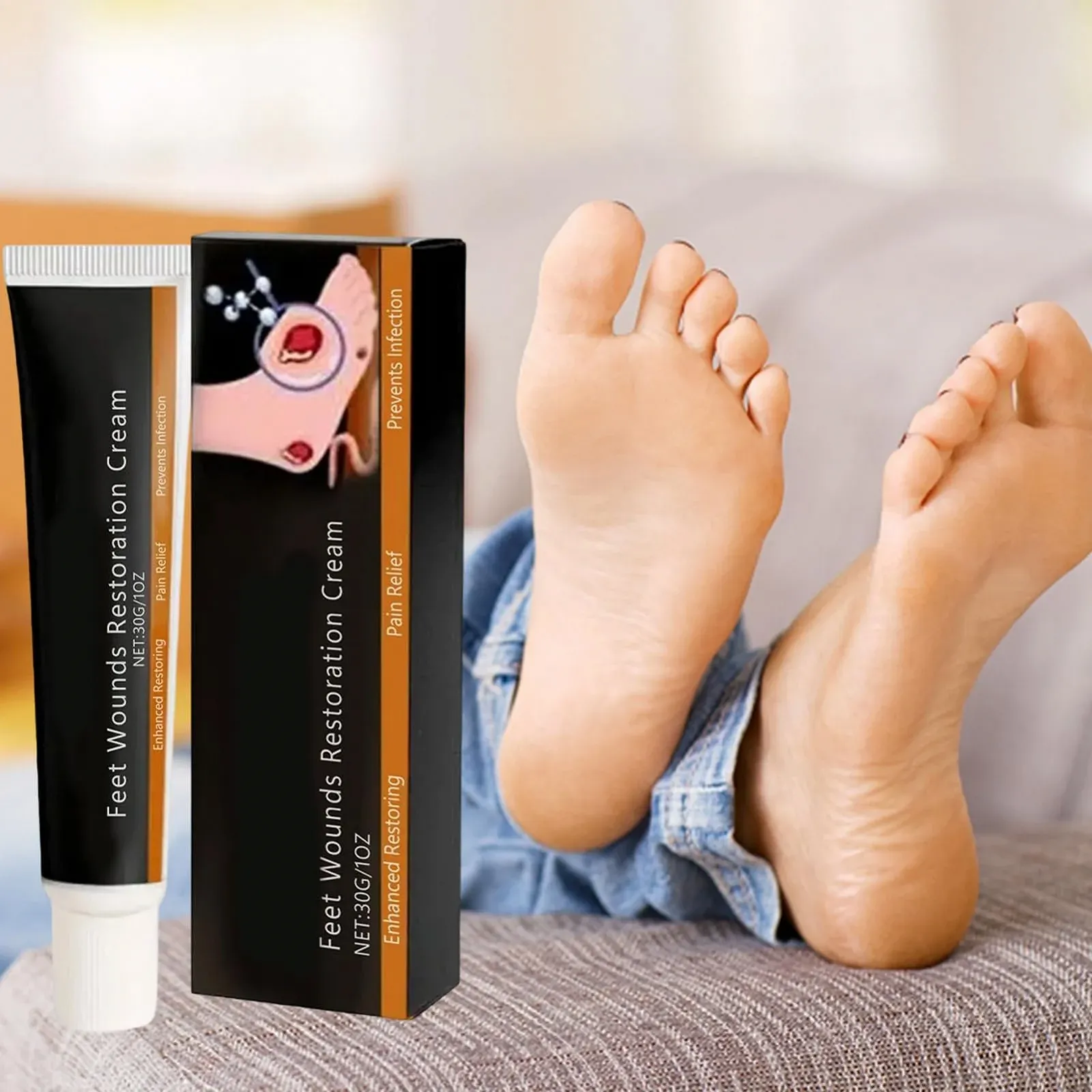 Увлажняющий крем для ног натуральный успокаивающий 30 г, фото №7