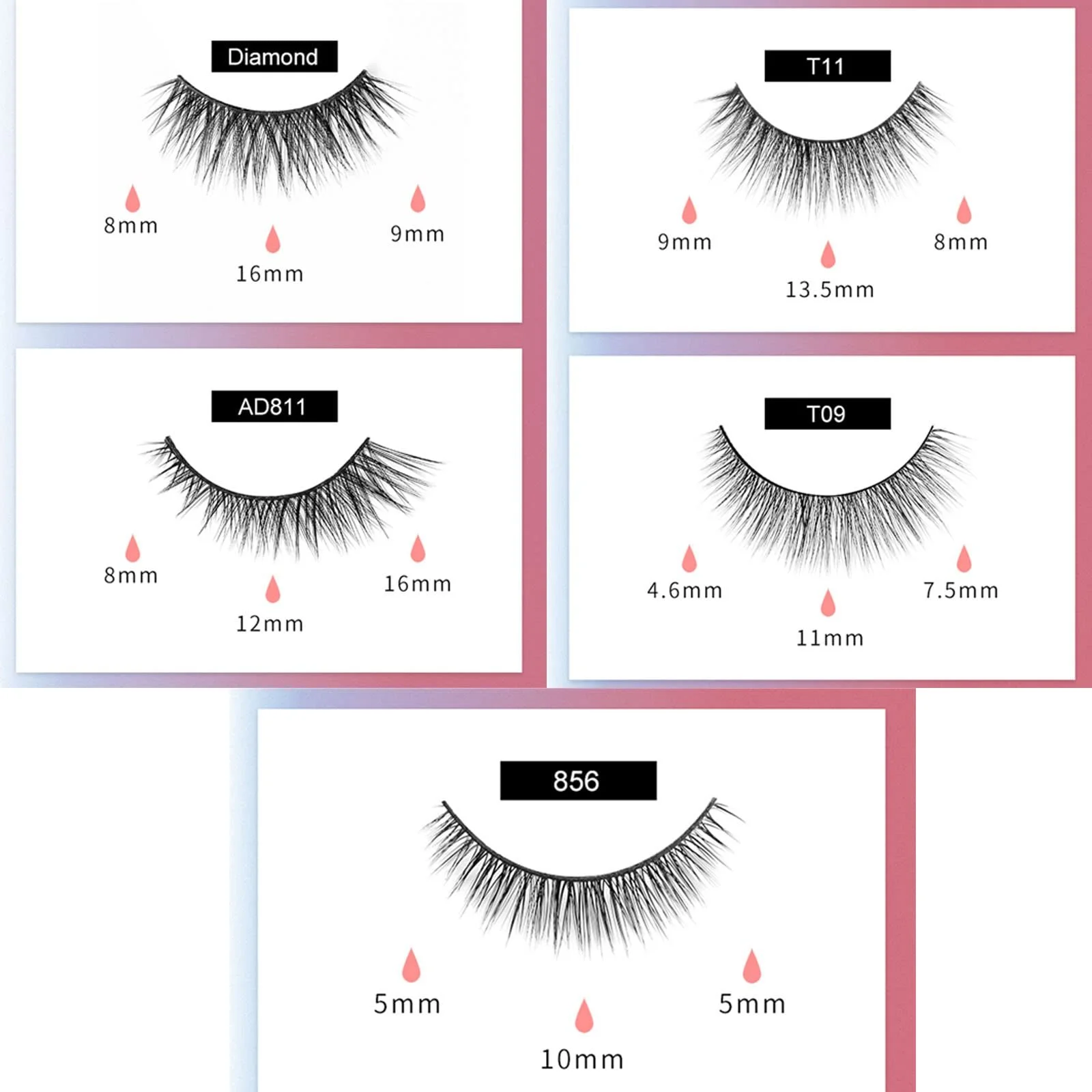 Накладные ресницы с подводкой Натуральный вид Многоразовые, фото №4