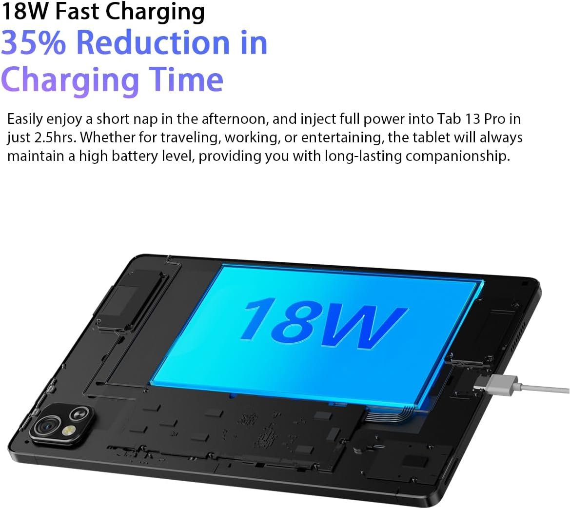 Планшет Blackview Tab 13 PRO 10.1 Inch FHD+ Display Android 13 Helio P60 16GB + 128GB 7680mAh Dual SIM 4G LTE WiFi 13MP + 8MP Dual Box Speaker, фото №4 Планшет Blackview Tab 13 PRO 10.1 Inch FHD+ Display Android 13 Helio P60 16GB + 128GB 7680mAh Dual SIM 4G LTE WiFi 13MP + 8MP Dual Box Speaker, фото №4