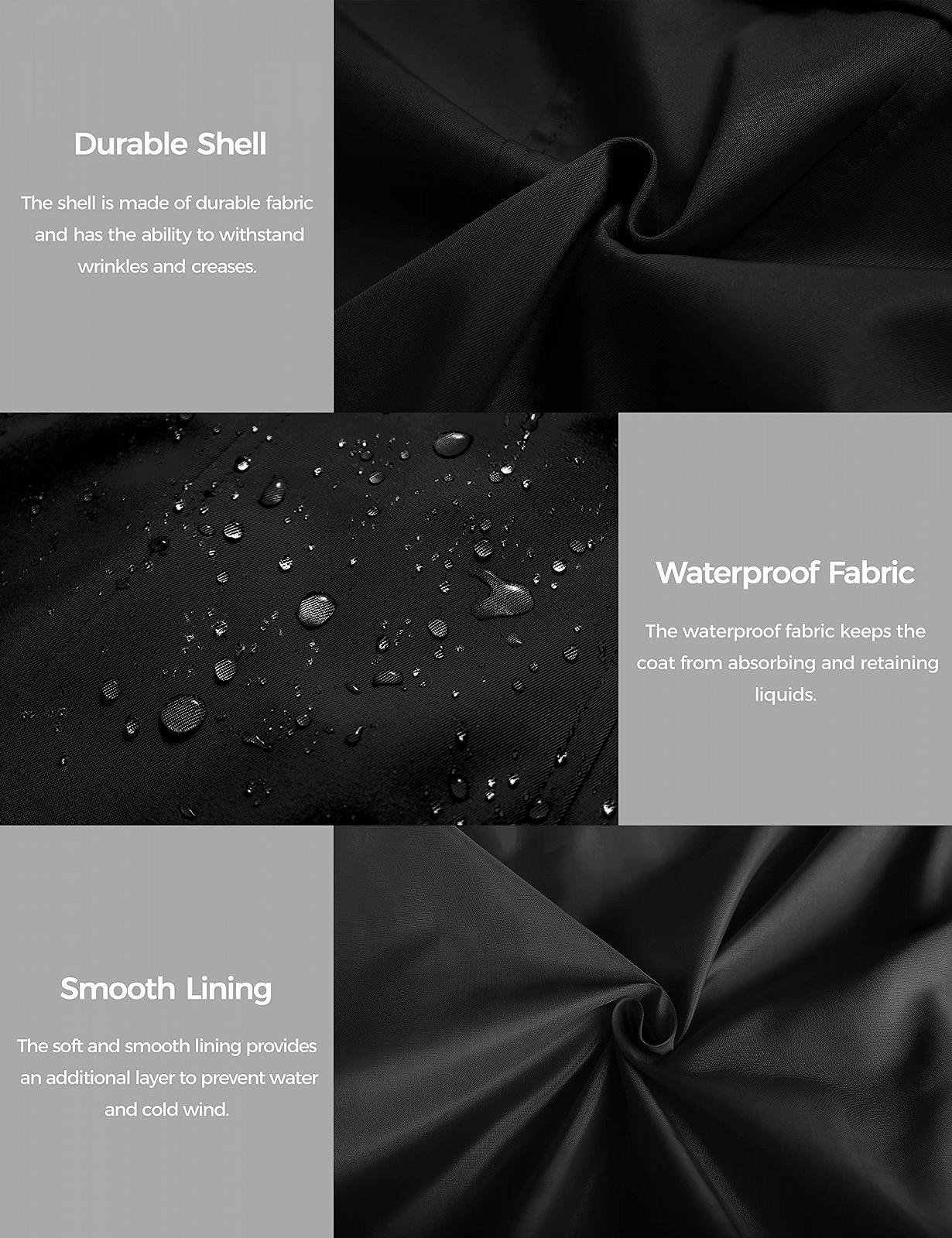 Пальто Wantdo Весеннее Ветрозащитное с Пуговицами на Плечах, фото №6