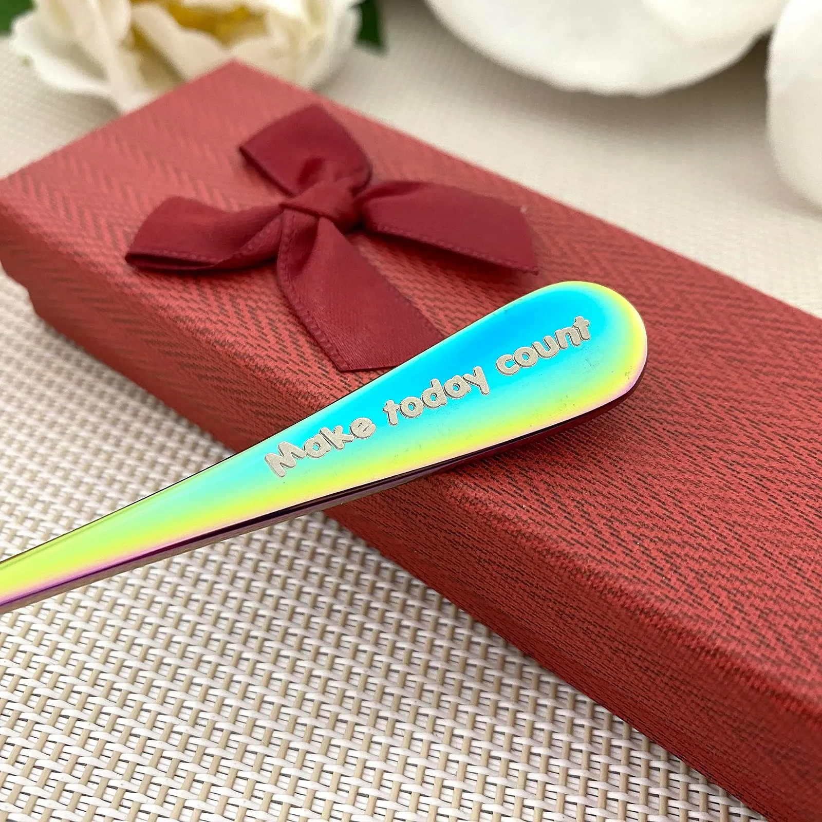 Ложка для кави з іменем на замовлення подарунок для дівчини довга, фото №4 Ложка для кави з іменем на замовлення подарунок для дівчини довга, фото №4