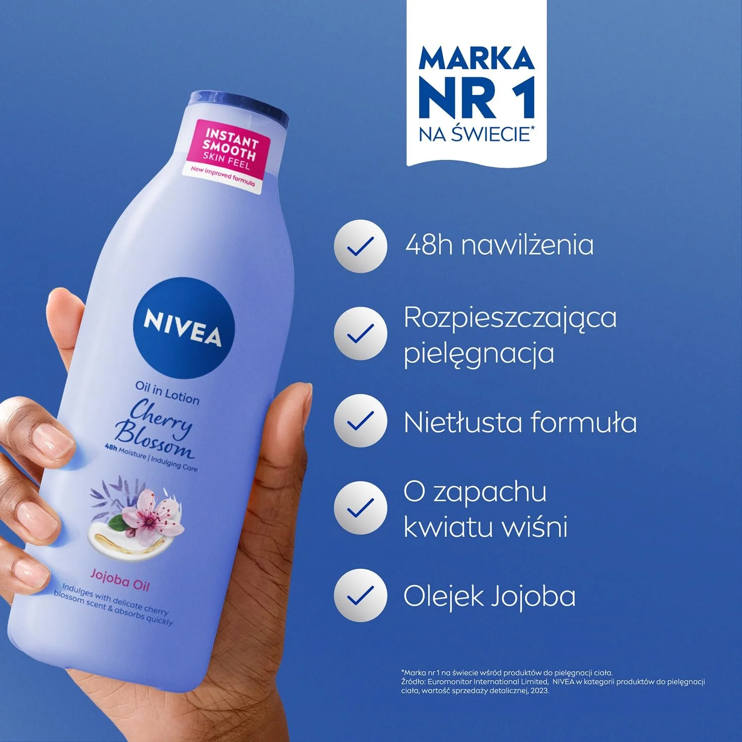 Лосьйон для тіла NIVEA Зволожуючий Квітка вишні 400 мл, фото №3 Лосьйон для тіла NIVEA Зволожуючий Квітка вишні 400 мл, фото №3