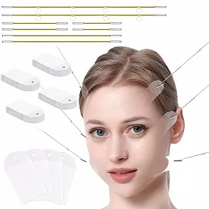 Набір стрічок для підтяжки обличчя GGUFAY, 20 штук + 4 підйомні шнури - Фото 1