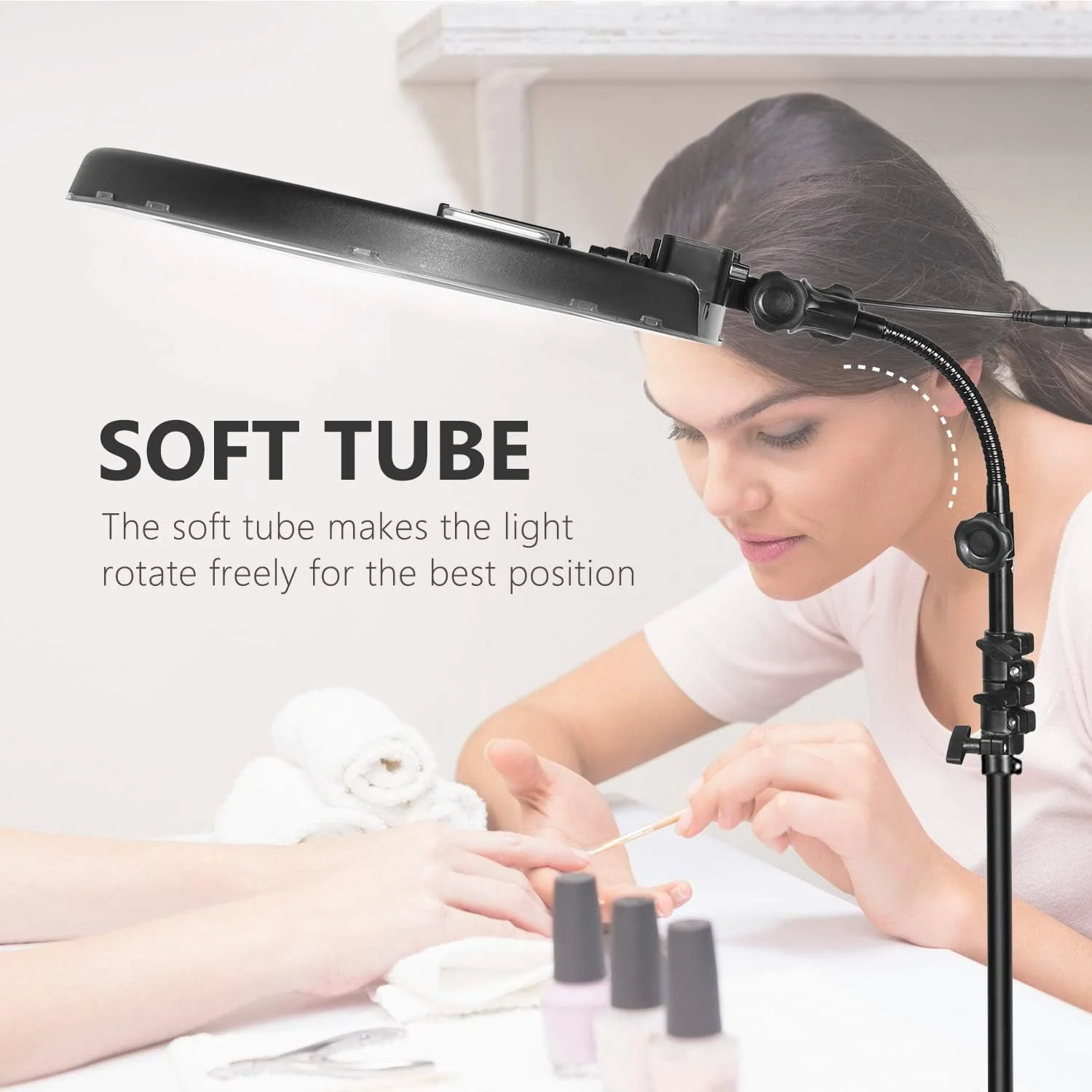 Кільцева LED лампа зі штативом Neewer RL-18 48 см Чорна, фото №7 Кільцева LED лампа зі штативом Neewer RL-18 48 см Чорна, фото №7