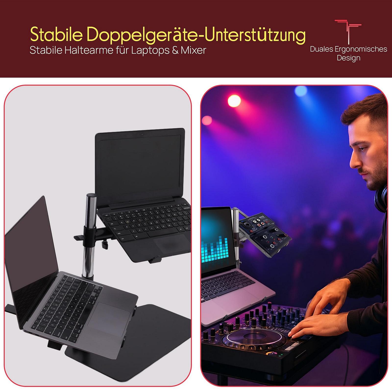 Підставка для ноутбука PylePro PLPTS45 для мікшерного студійного обладнання, одинарна, фото №2