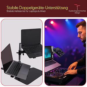 Подставка для ноутбука PylePro PLPTS45 для микшерного студийного оборудования, одинарная synthetic.ua - Фото 1