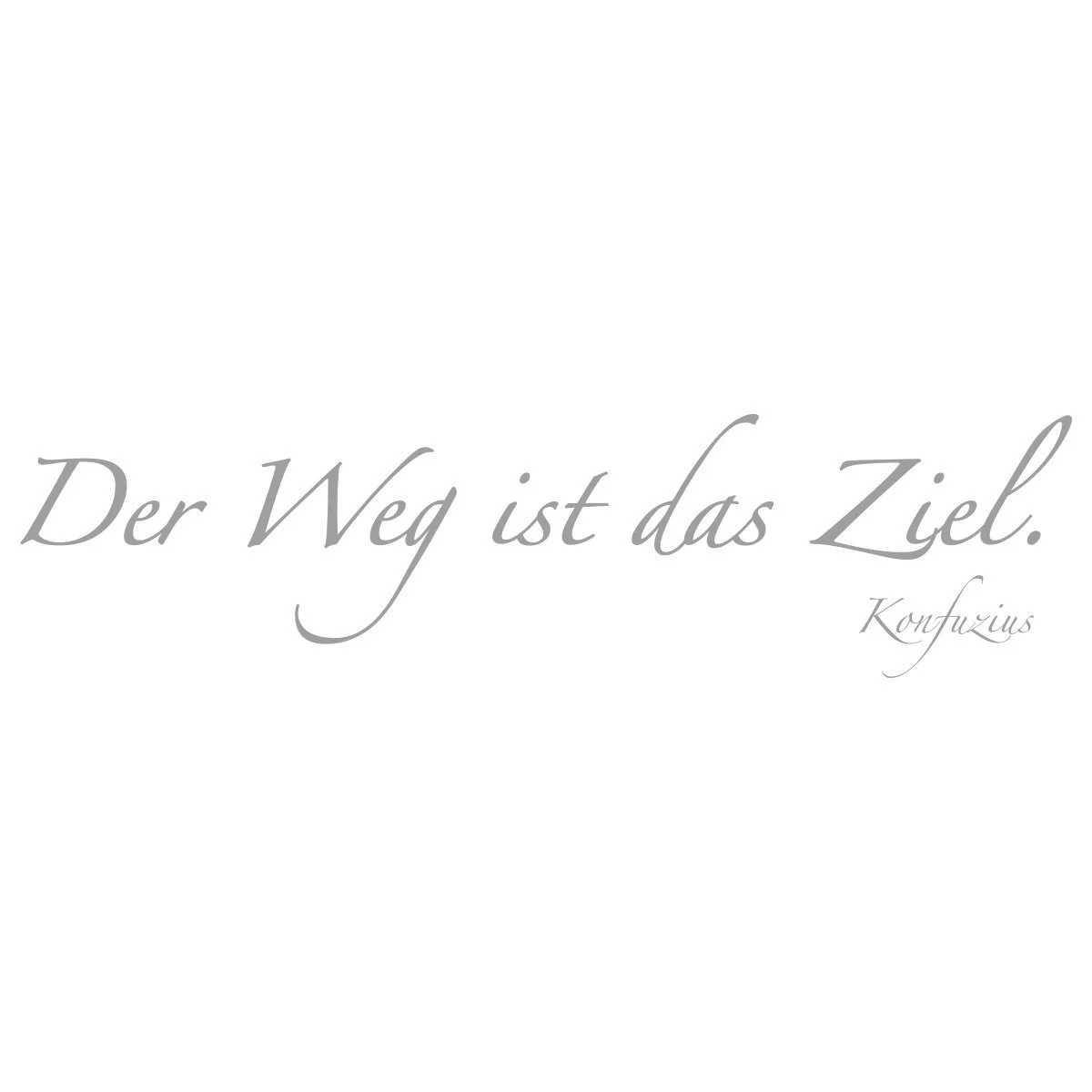 Настенная наклейка Wandkings "Der Weg ist das Ziel" (Confucius) Серая, фото №3