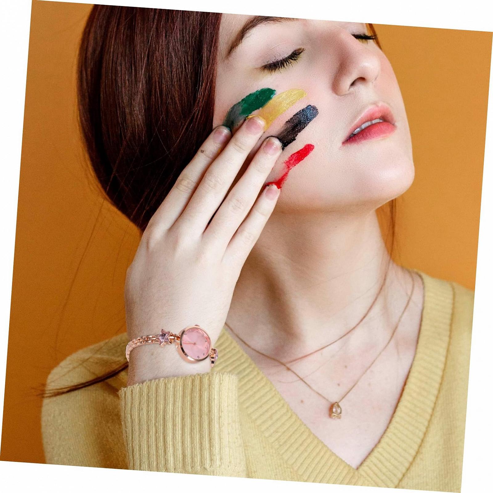 Жіночий годинник Healvian Кварцовий з дизайном у формі зірки з Rhinestone Водонепроникний, фото №3