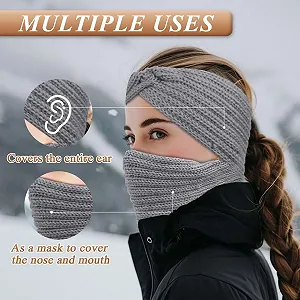 В'язана пов'язка на голову synthetic.ua - Фото 1