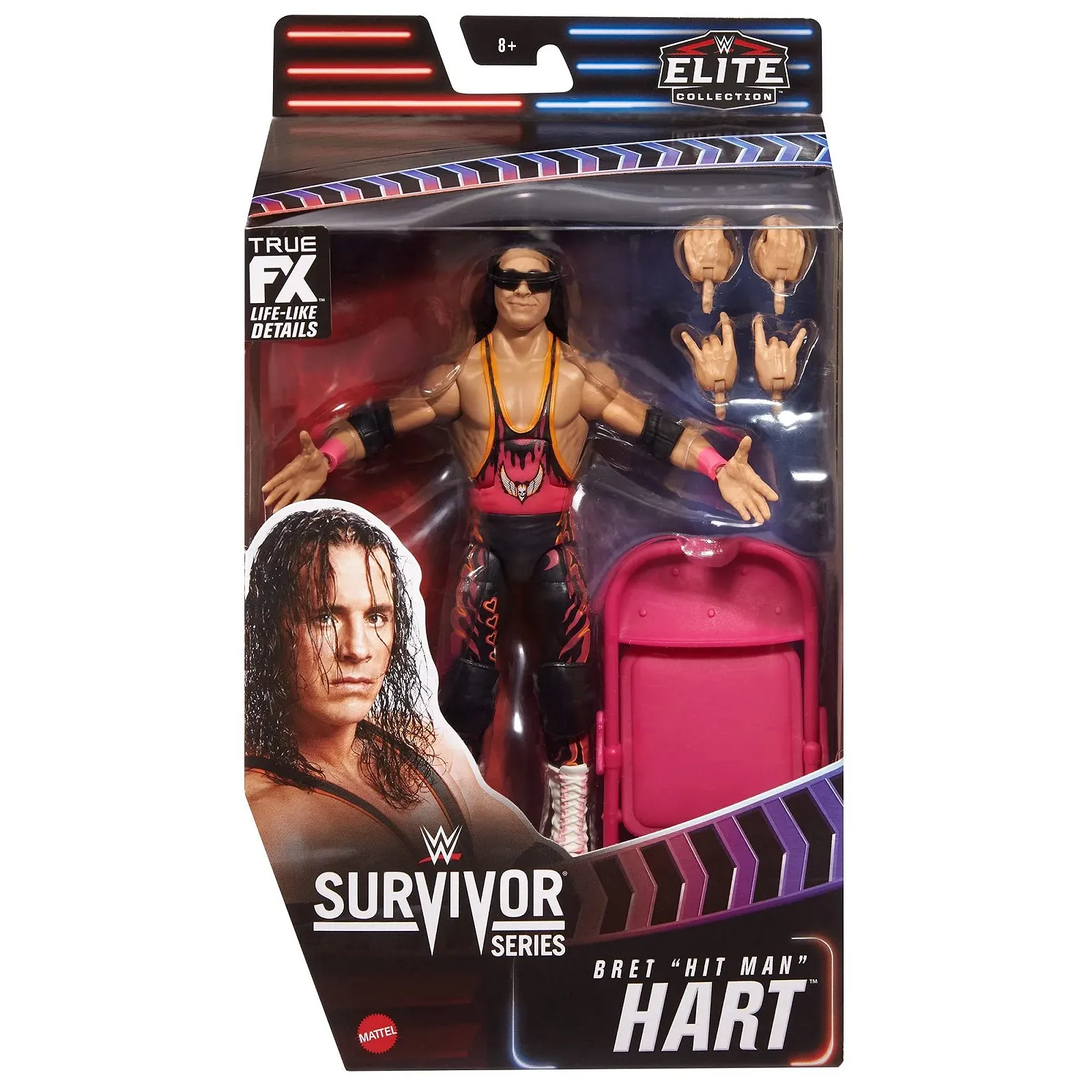 Фігурка WWE Elite Collection Survivor Series Bret "Hitman" Hart GYC22 18 см, фото №6