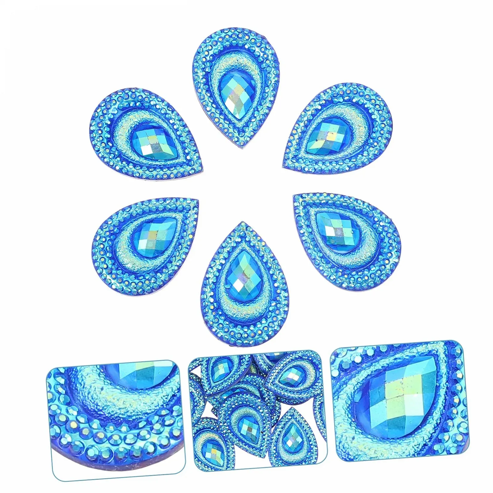 Краплі LALAFINA 2 набори Декоративні діаманти для оздоблення весільної сукні, фото №6