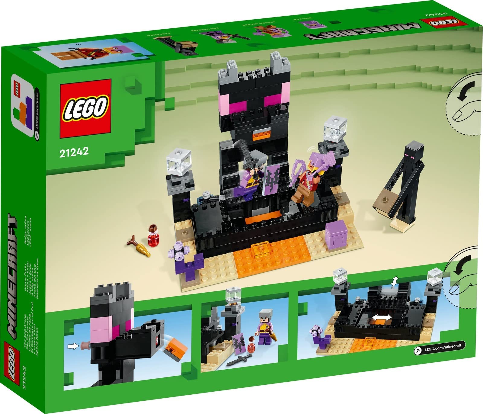 Конструктор Lego Minecraft 21242 Арена Краю і 21171 Стабільний Стабільний Набір 2, фото №3