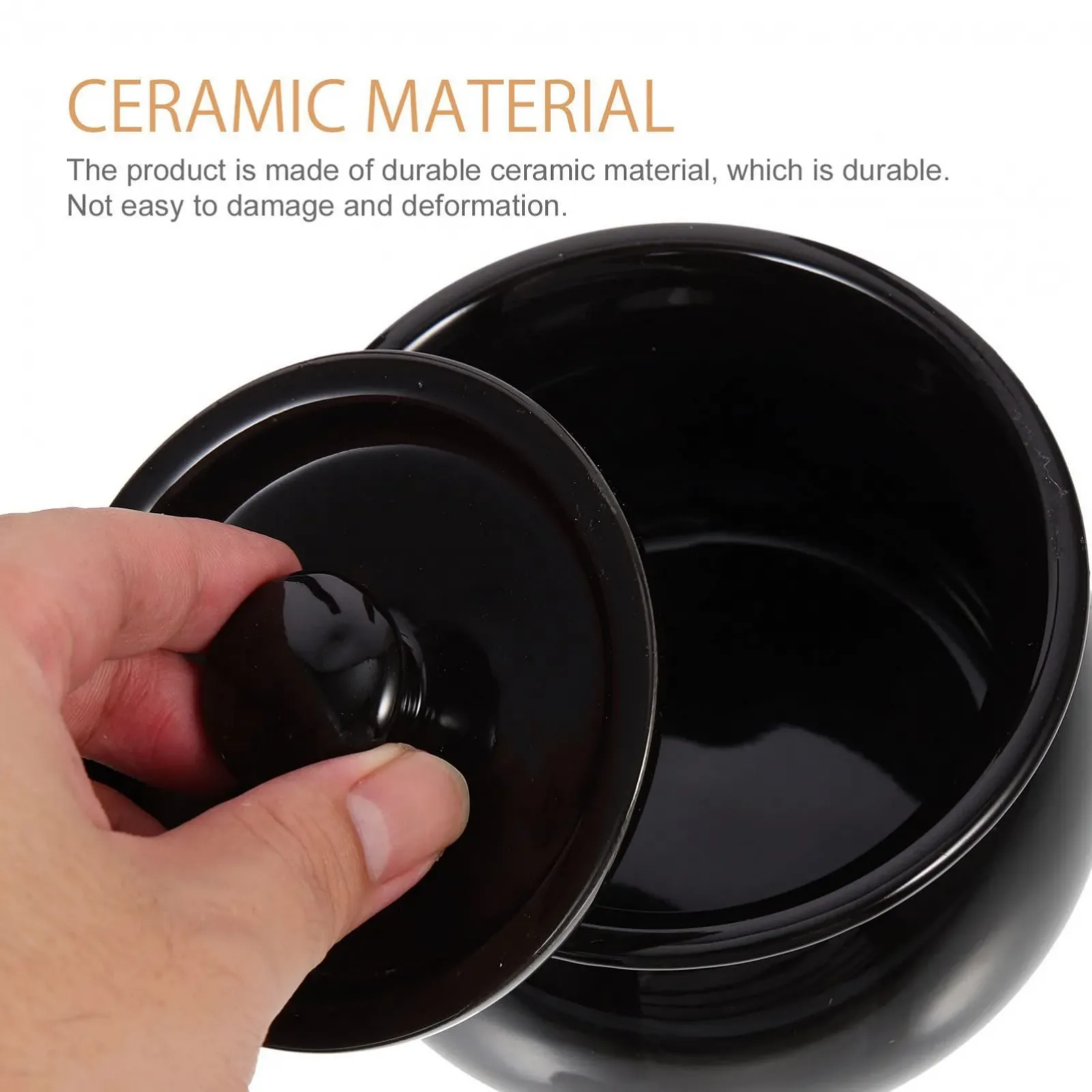 Каструля-кокотниця OUNONA Глиняна керамічна 500 мл з кришкою Індукційна, фото №7 Каструля-кокотниця OUNONA Глиняна керамічна 500 мл з кришкою Індукційна, фото №7