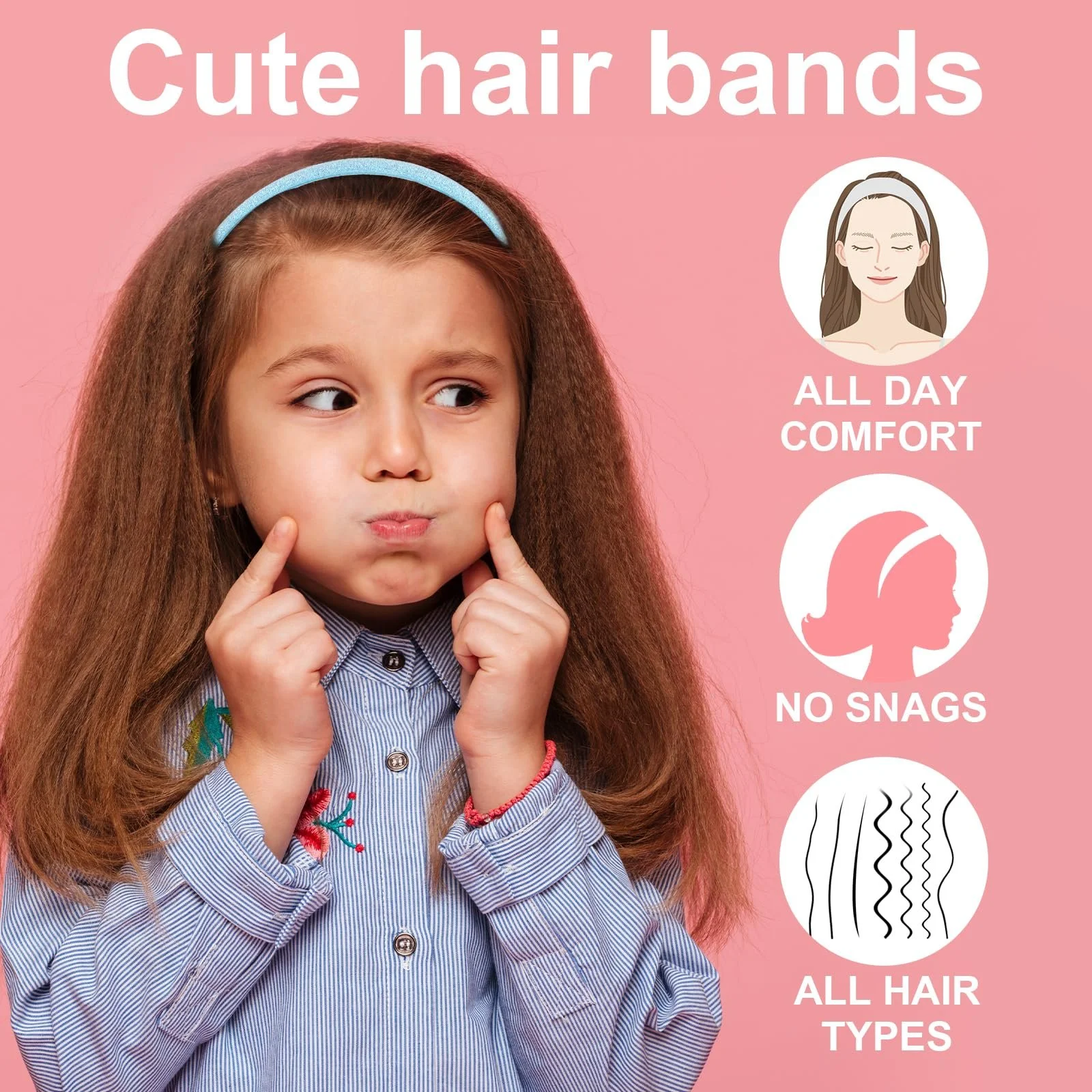 Набор Обручей для Волос Блестящие, фото №4