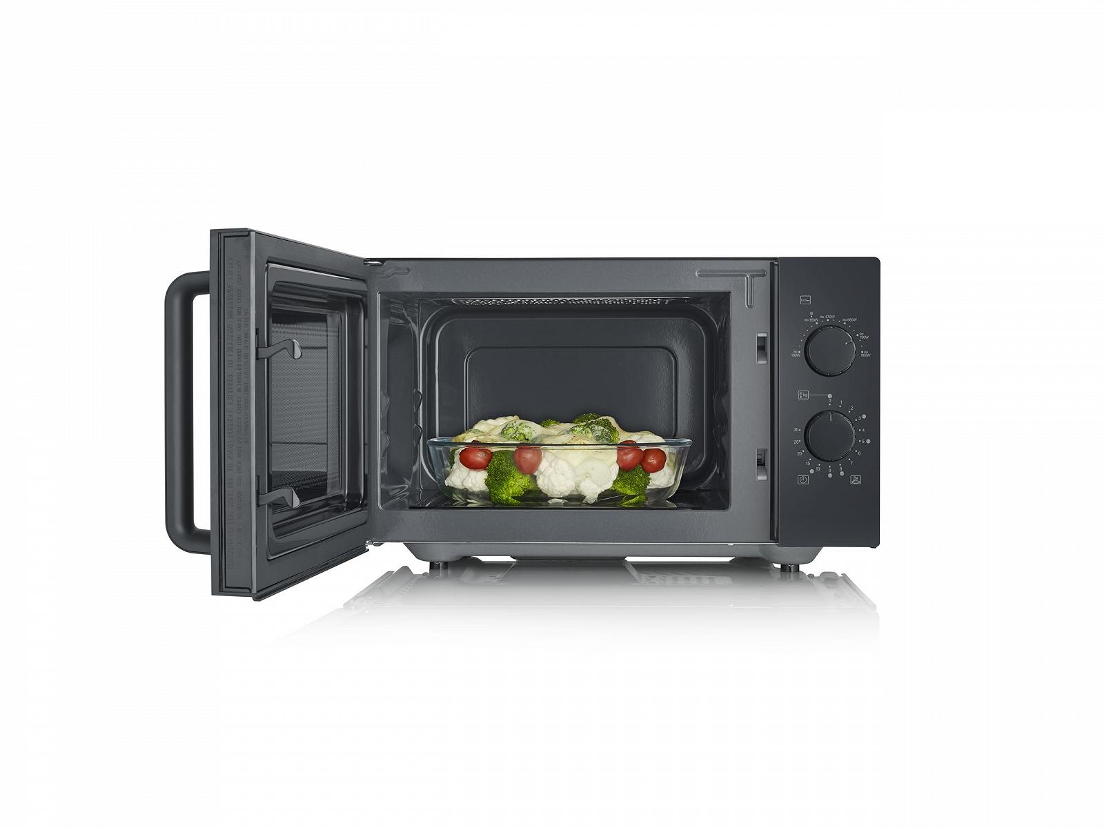 Микроволновая печь Severin S-Wave MW 7782 25 л 900 Вт без поворотного стола Черная/Нержавеющая сталь, фото №3