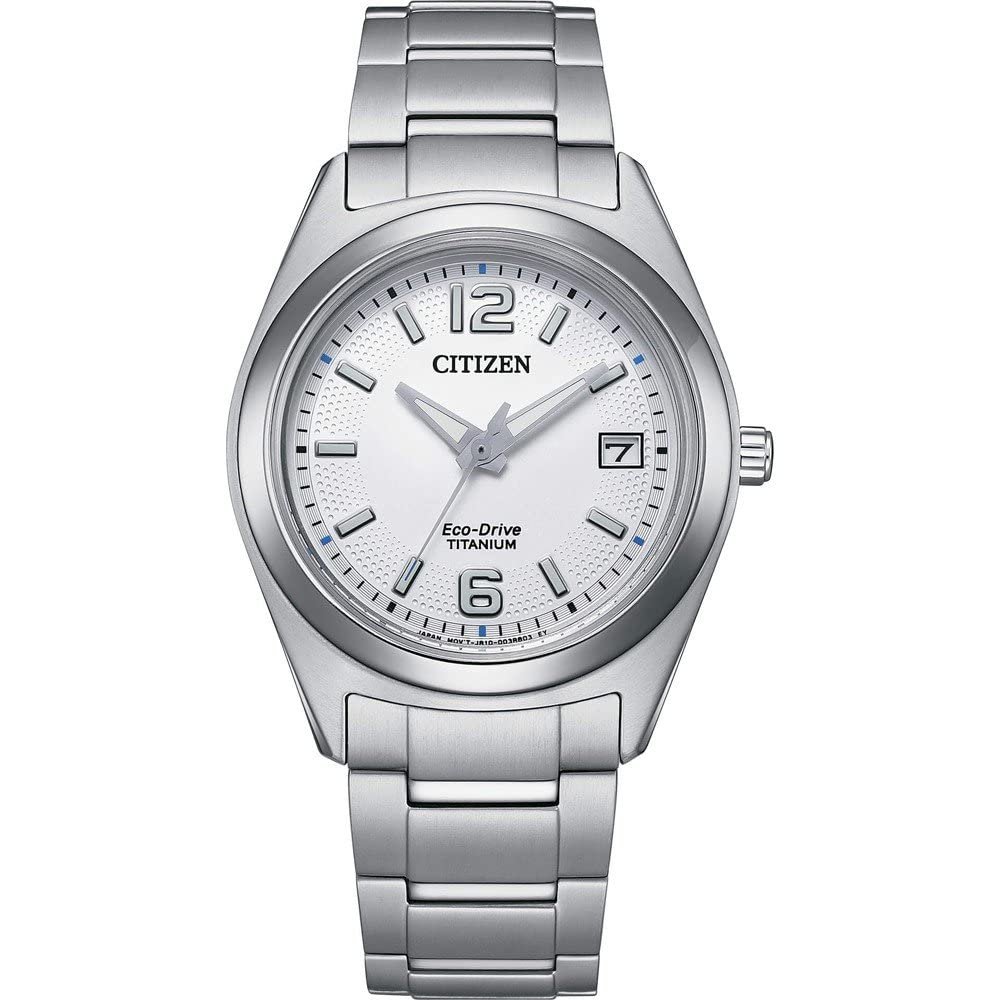 Женские аналоговые кварцевые часы CITIZEN Titanium FE6151-82A, серебристый, браслет, фото №1