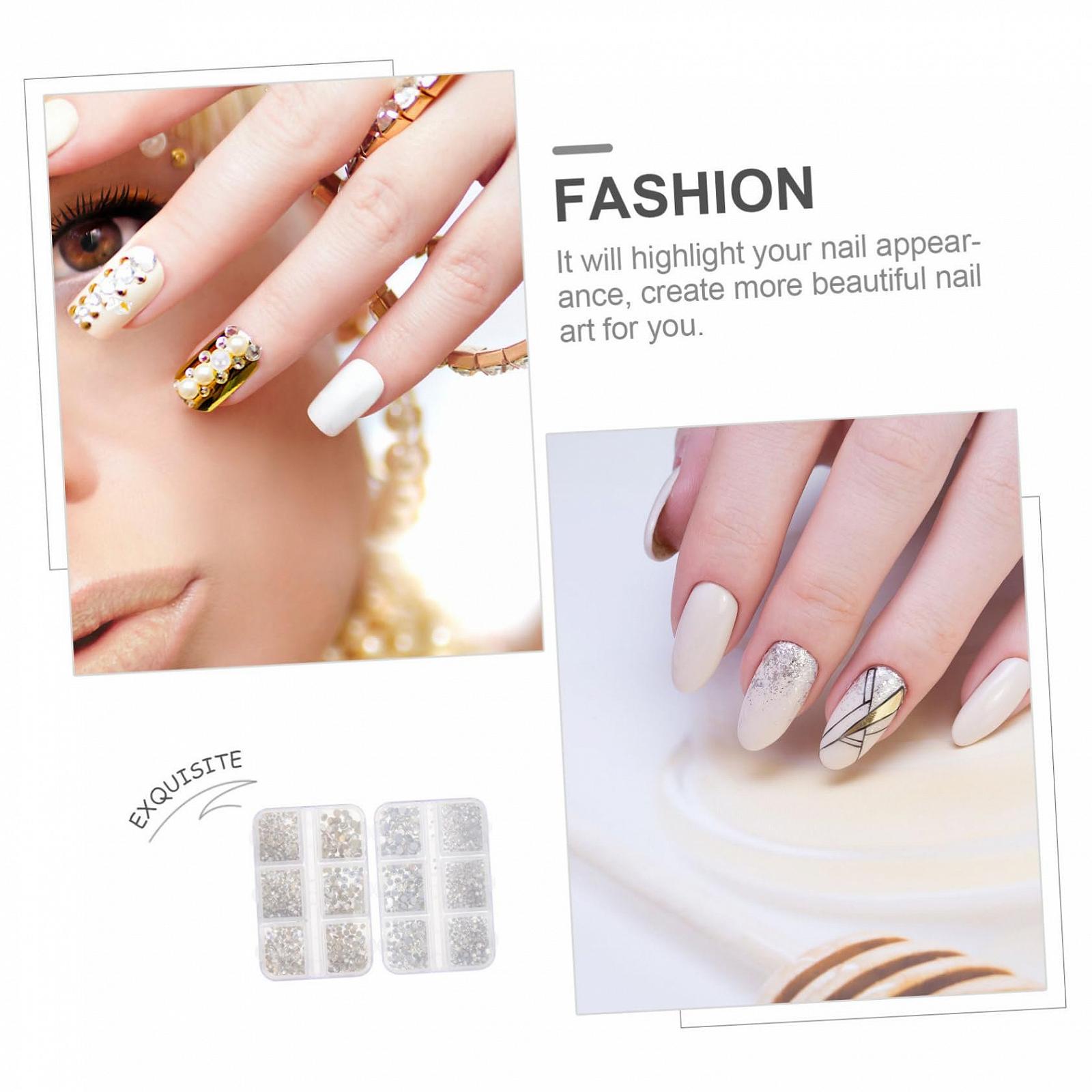 Украшения для ногтей (2 коробки) DIY Аксессуары для маникюра Стразы, фото №8