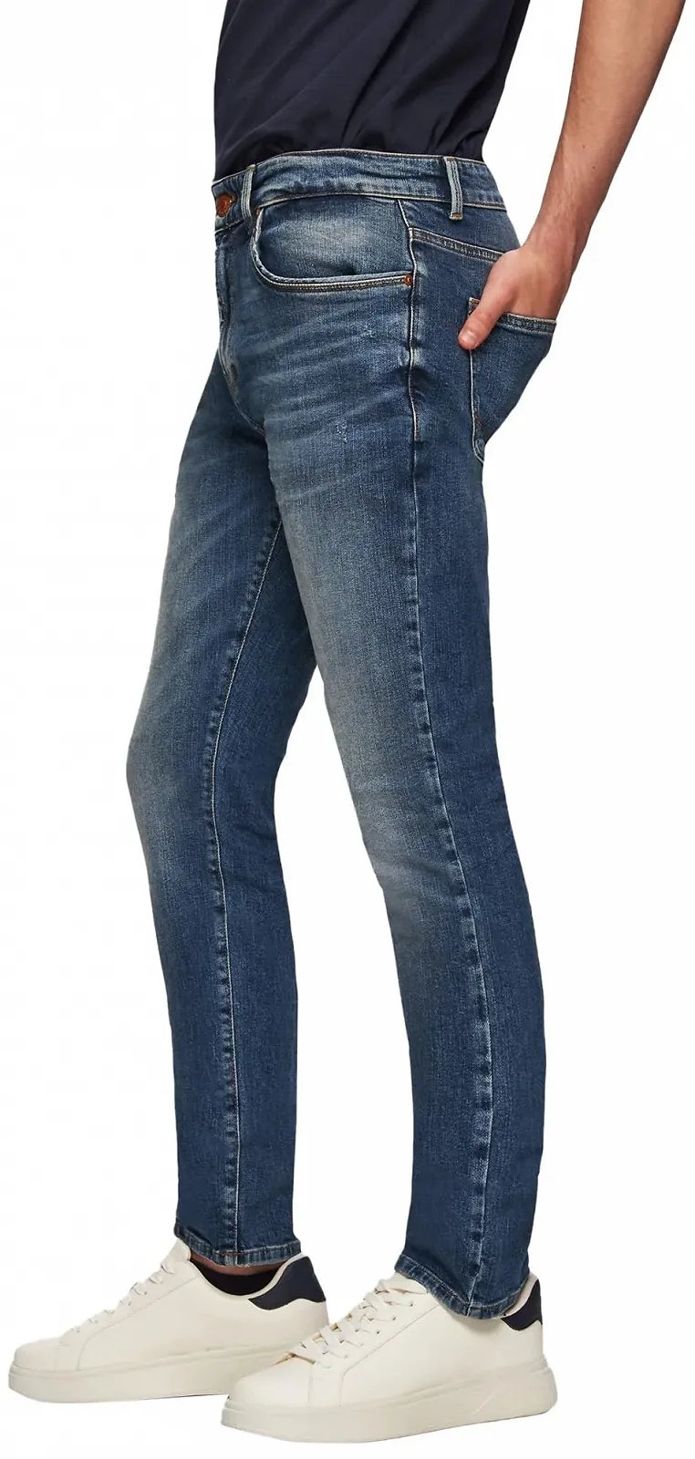 Джинси LTB Hollywood 300 Прямий силует, середня посадка, basic-5-pocket, темно-синій колір, з бавовняної суміші, розмір W31L30, фото №3