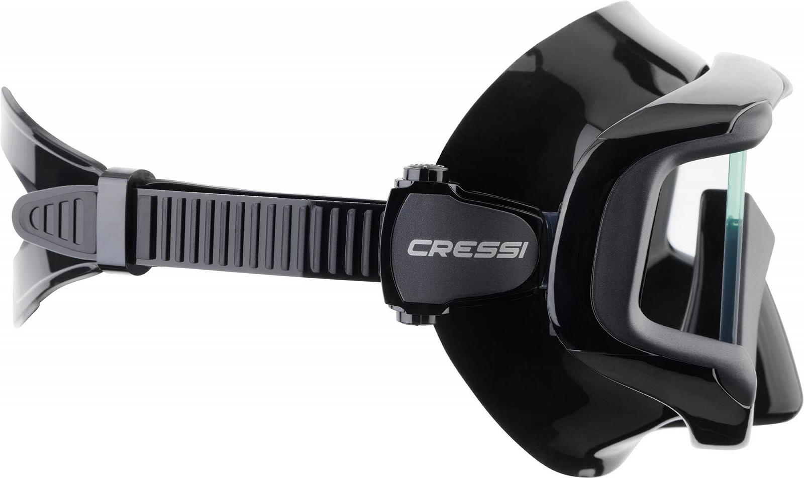Маска Cressi Liberty для дайвінгу, апное та снорклінгу - Доступна у версії з двома/трьома лінзами та Alpha Ultra Dry - Суха трубка, ідеальна для снорклінгу, апное та дайвінгу, фото №4