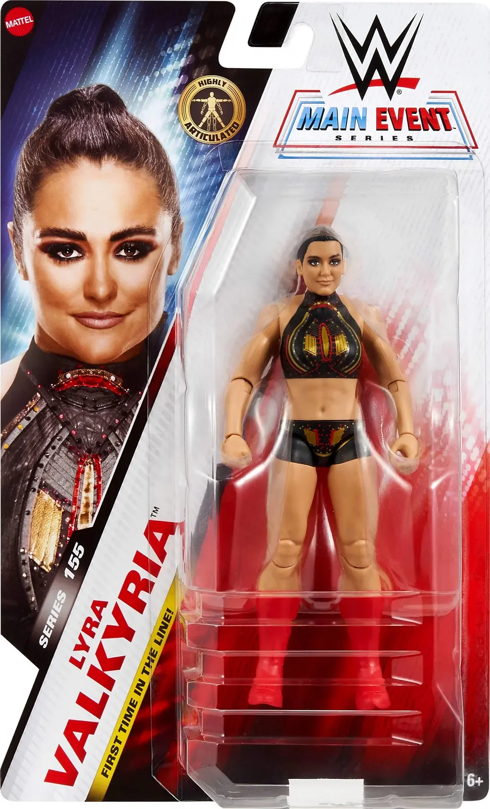 Фігурка Mattel WWE Main Event Series #155 Lyra Valkyria 15 см 10 точок артикуляції, фото №2
