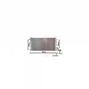 Конденсатор кондиціонера VAN WEZEL 49005038 для AUDI SEAT SKODA VW - Фото 1