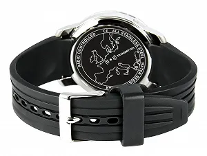 Мужские спортивные радиоуправляемые часы MARQUIS Junghans movement, корпус из нержавеющей стали, резиновый ремешок 964.4800, Ремешок. synthetic.ua - Фото 1