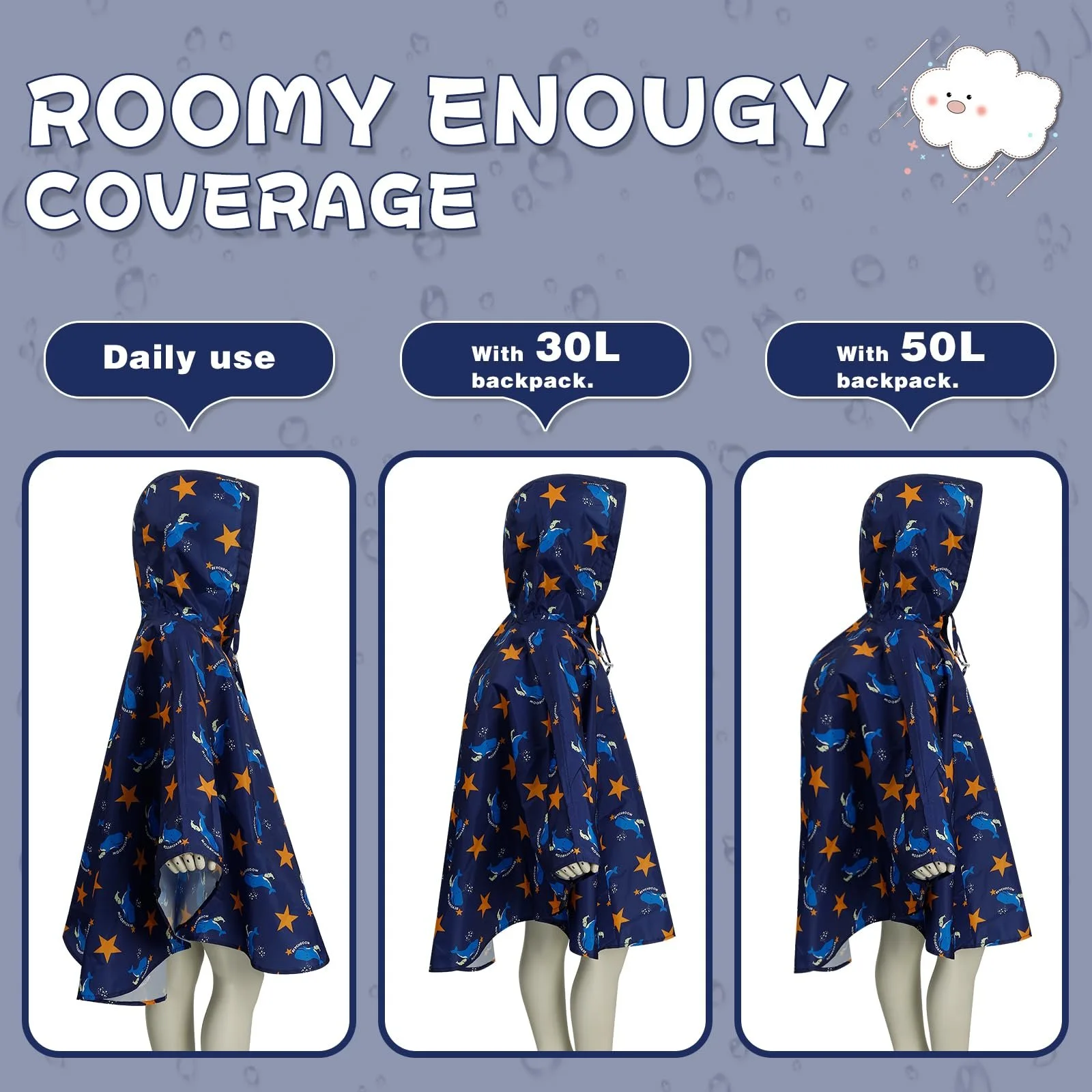 Дождевой плащ KAKU NANU Детский, фото №4 Дождевой плащ KAKU NANU Детский, фото №4