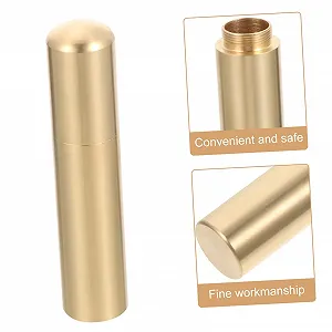 Коробка для зберігання BESPORTBLE, латунна коробка для виживання в поході, тримач для активного відпочинку, упаковка для подорожей synthetic.ua - Фото 1