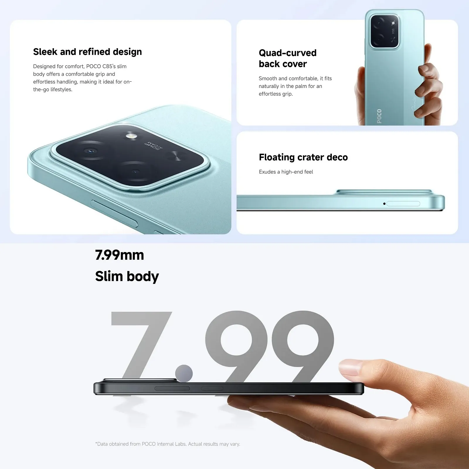 Смартфон XIAOMI Poco C85 256GB/8GB Dual SIM Черный, фото №3