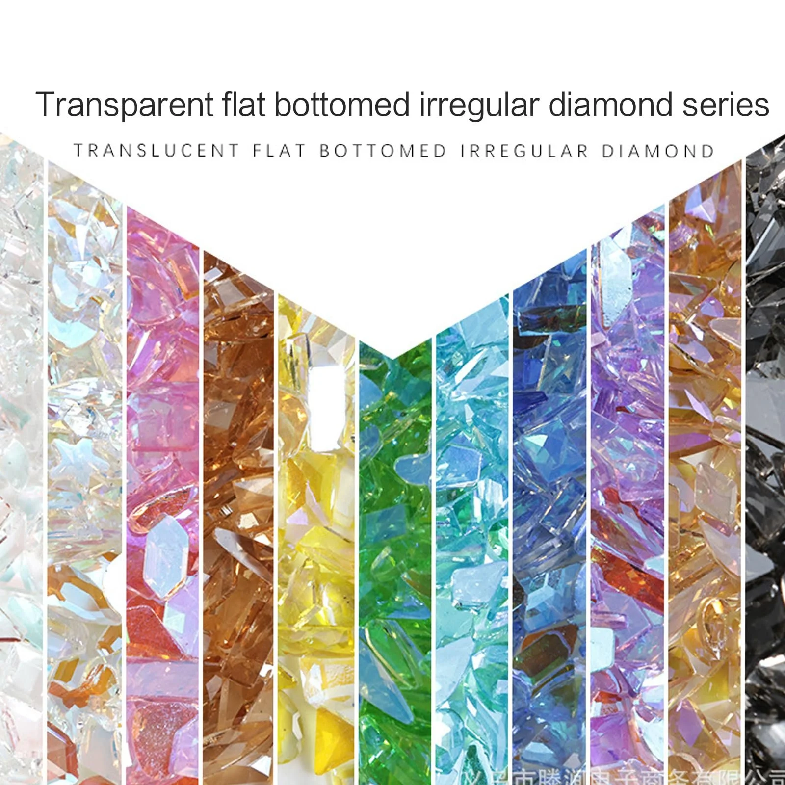 Стрази 3D-кристали для манікюру 50 шт, фото №8