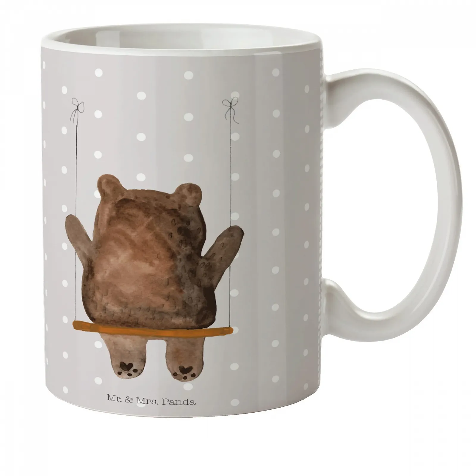 Дитяча чашка Mr. & Mrs. Panda Ведмідь Гойдалки, фото №1