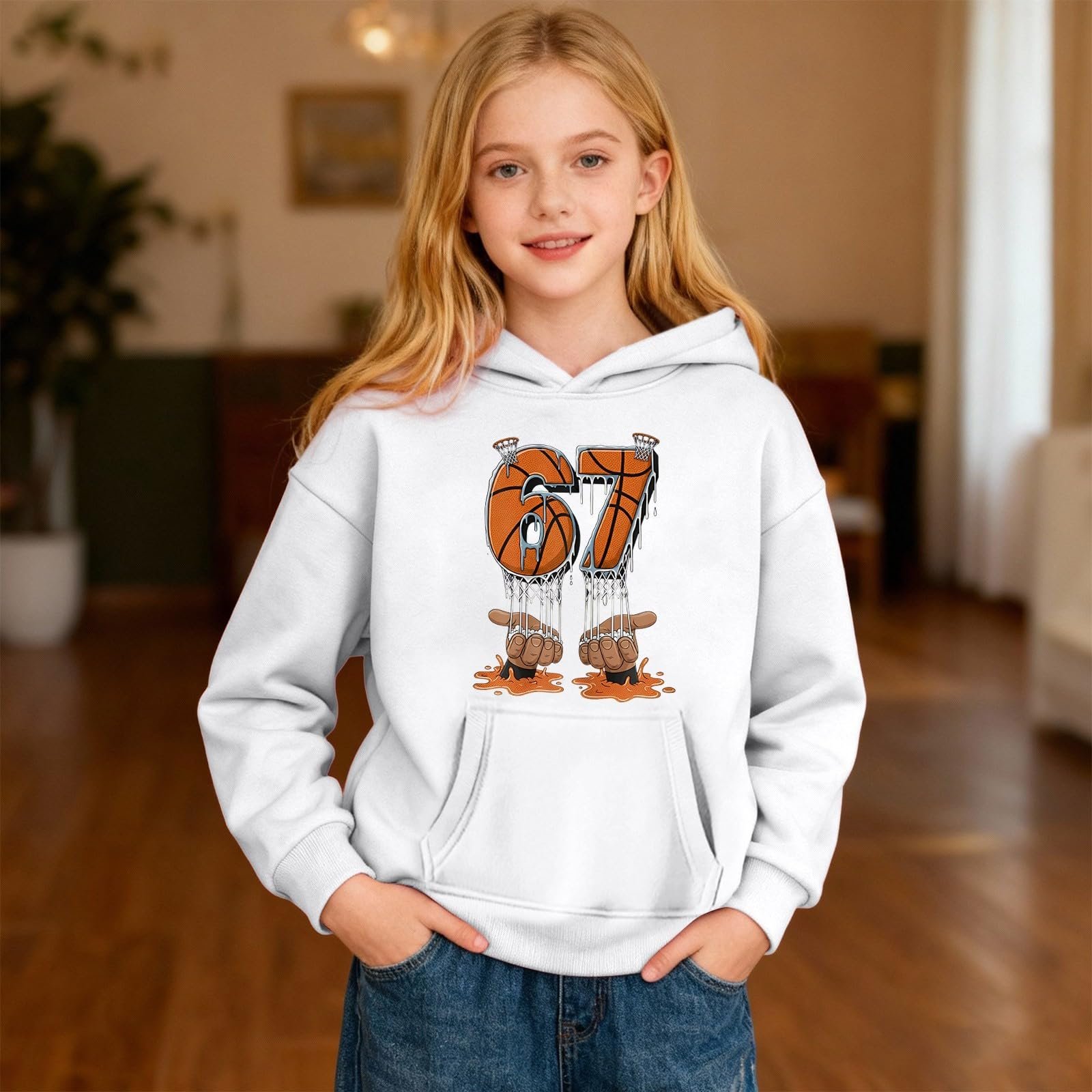 Худі Дитячий 67 Meme для Хлопчиків та Дівчаток Six Seven, фото №2