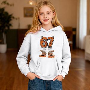 Худі Дитячий 67 Meme для Хлопчиків та Дівчаток Six Seven synthetic.ua - Фото 1