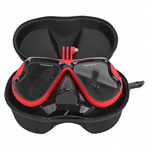 Плавательные очки Защитные HD С Наплечным крюком С Safety Face Cover для Дайвинга Предотвращает От Запотевания Для Дайвинга Плаванье Для Взрослых Красный - Фото 1