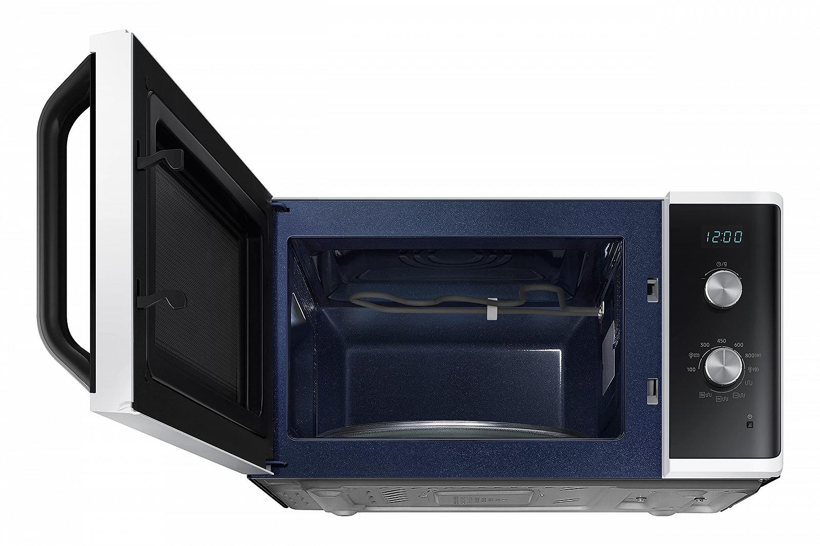 Отдельностоящая микроволновая печь Samsung MG23K3614AW/ET Dual Dial Crunch Cooking AutoDefrost 23 л 800 Вт + 1100 Вт Белая, фото №5 Отдельностоящая микроволновая печь Samsung MG23K3614AW/ET Dual Dial Crunch Cooking AutoDefrost 23 л 800 Вт + 1100 Вт Белая, фото №5