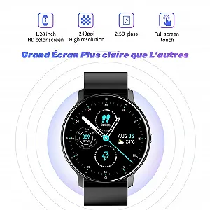 Смарт-часы findtime для женщин, 1.28 дюйма, Bluetooth 5.0, Розовый, Ремешок synthetic.ua - Фото 1