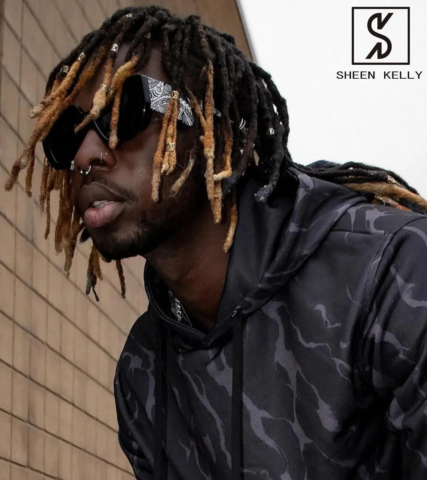 Сонцезахисні окуляри Ретро SHEEN KELLY Oversized Квадратні окуляри-метелики T1, фото №2