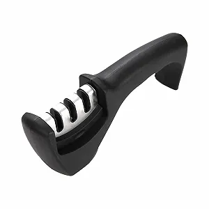 Точилка для ножів ручна 3-ступенева з ергономічною ручкою - Фото 1