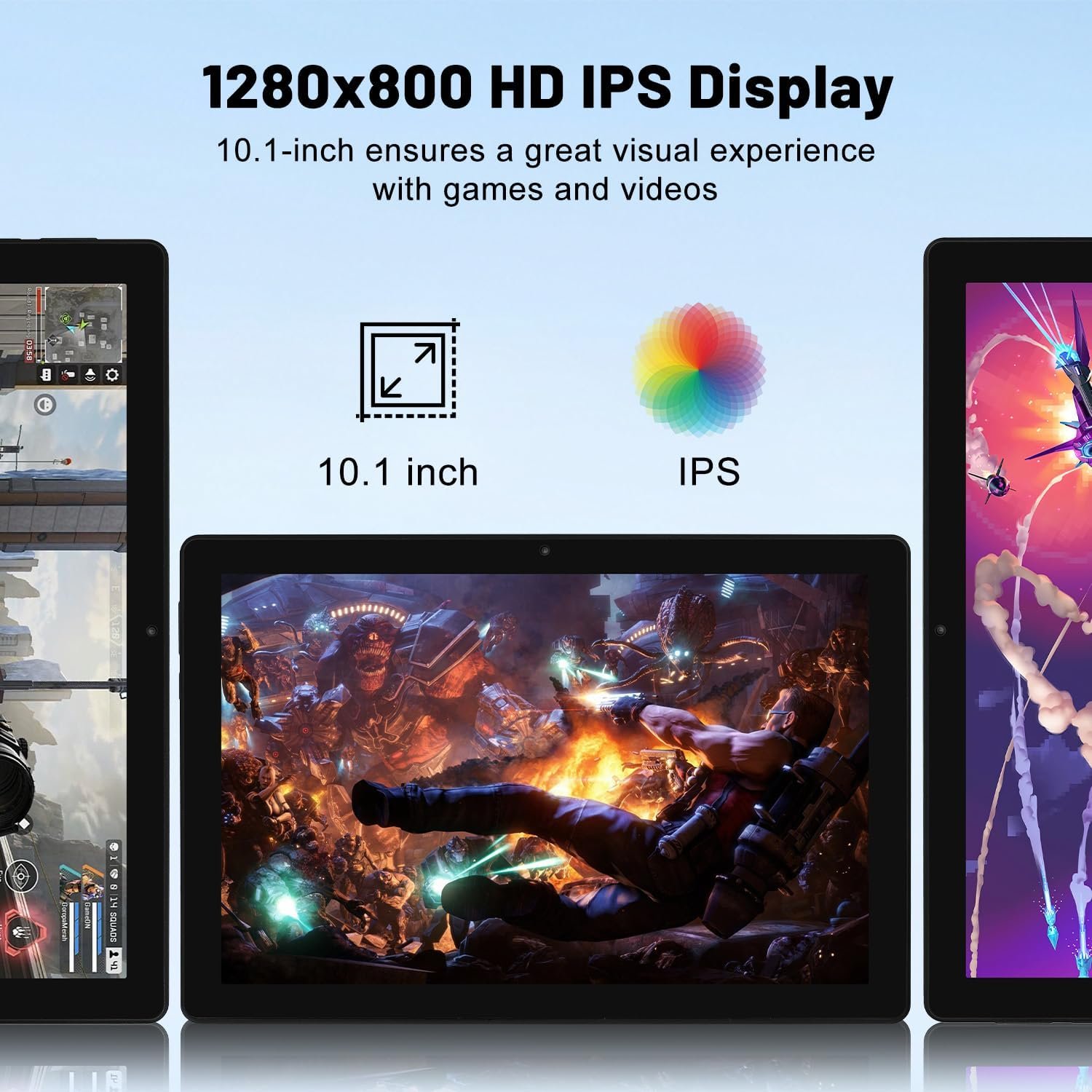 Планшет 10.1" Yicty C10 3+5/64GB 8 ядер Android 14 Черный/Белый, фото №2