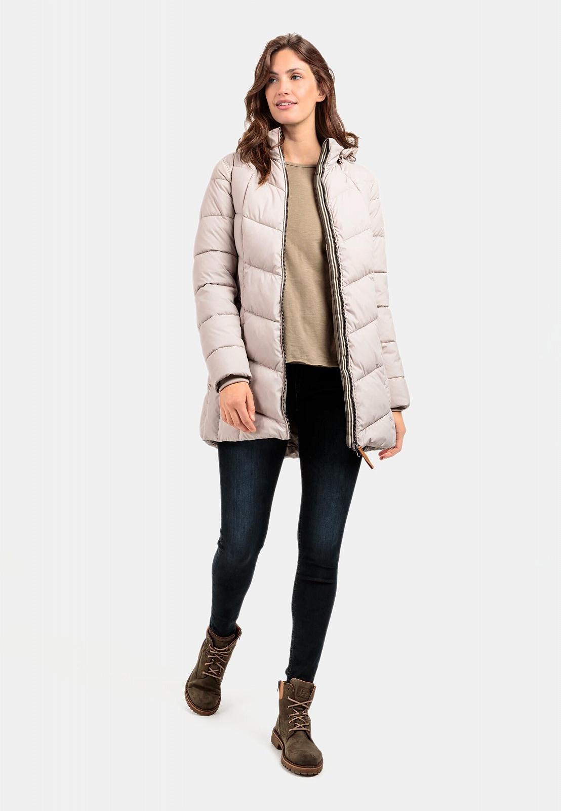 Пальто camel active З переробленого поліестеру стьобане, фото №5